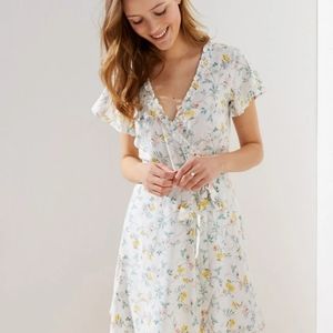 Little White Wrap Dress